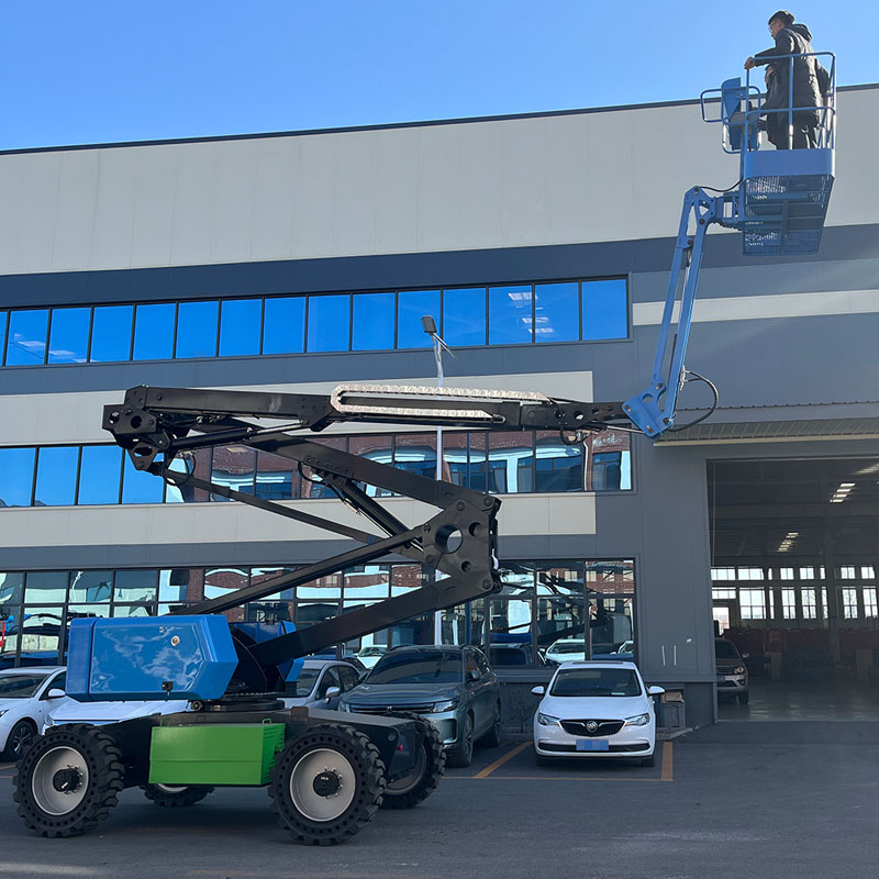 Self bending arm elevator