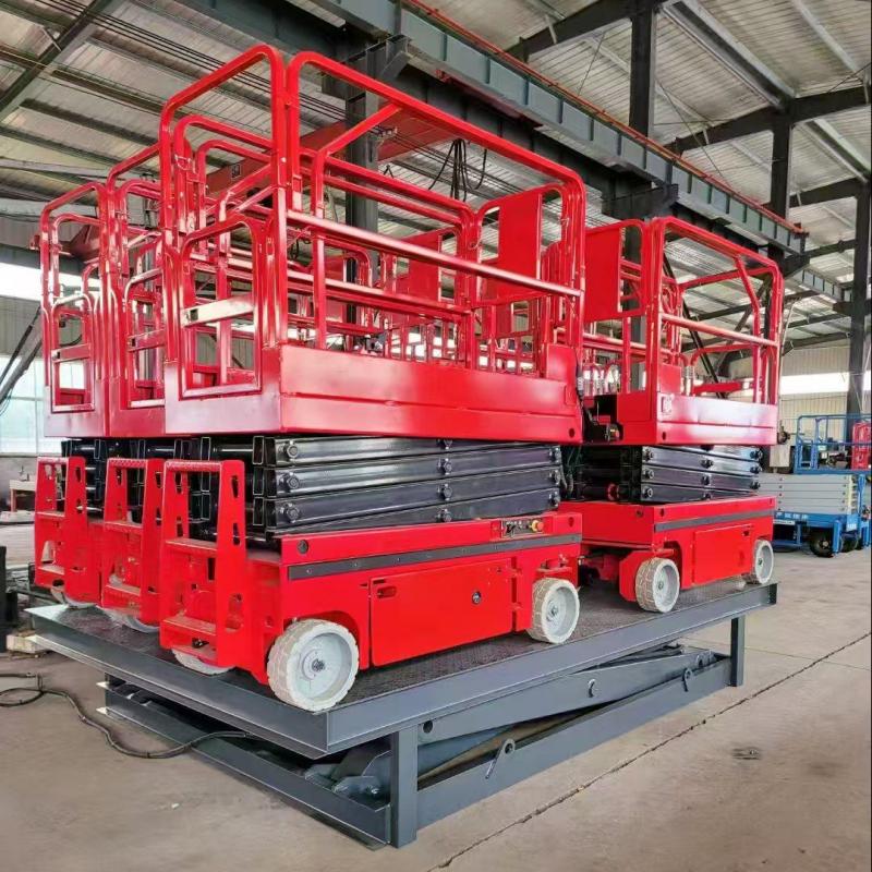 Scissor-type vertical lifting workbench
